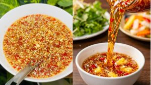 4 mẹo pha nước mắm chua ngọt chuẩn bị, tỏi ớt luôn nổi lên trên 1 4 meo pha nuoc mam chua ngot chuan bi toi ot luon noi len tren 000853