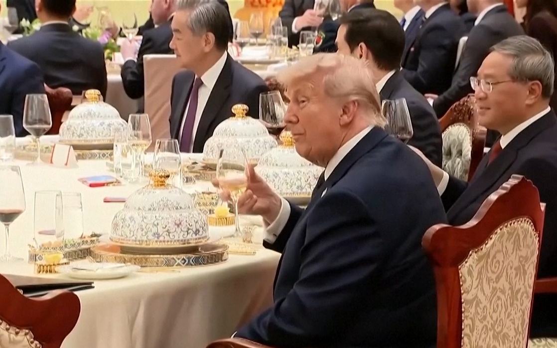 Tong thong My Trump du quoc yen Trung Quoc 14 5 2026 tiec chieu dai Trump tham Trung Quoc reu