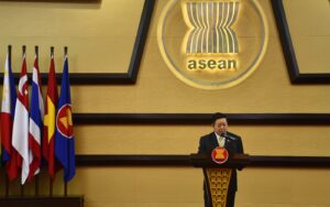 Tong thu ky ASEAN Kao Kim Hourn diem lai ket qua hoi nghi ngoai truong asean AMM 57 vov