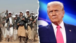 Lực lượng Hồi giáo Houthi dọa sẽ tham chiến để ủng hộ Iran 1 Trump Houthi My Houthi trai getty