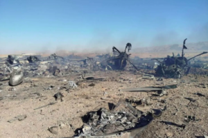 Mỹ mất máy bay hơn 100 triệu USD trong chiến dịch giải cứu phi công ở Iran 2 anh chup may bay my bi pha huy trong chien dich tim kiem phi cong bi mac ket o iran. reuters