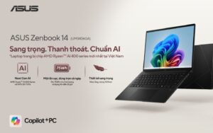 Asus Ra Mắt Zenbook 14 Tại Việt Nam: Thế Hệ Zenbook Mỏng Nhẹ Mới Với Pin Lâu Asus Zenbook 14