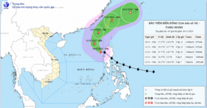 Bao Fung Wong Vao Bien Dong Tro Thanh Bao So 14 Bat Dau Doi Huong Lien Tuc 346
