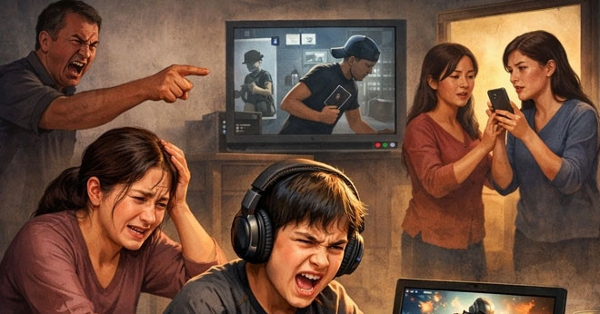 Bat Luc Vi Em Trai Nghien Game 19