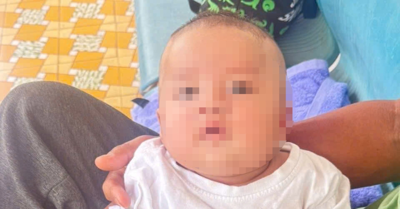 be trai 3 thang tuoi bi bo roi gan cau nang co o dong nai 2768