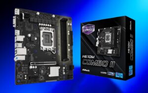 bo mach chu asrock h610m combo ii ho tro ca ddr4 va ddr5