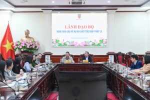 Bo Truong Nguyen Hai Ninh Thu Truong Nguyen Thanh Ngoc Nghe Bao Cao Ve Du An Luat Tro Giup Phap Ly A