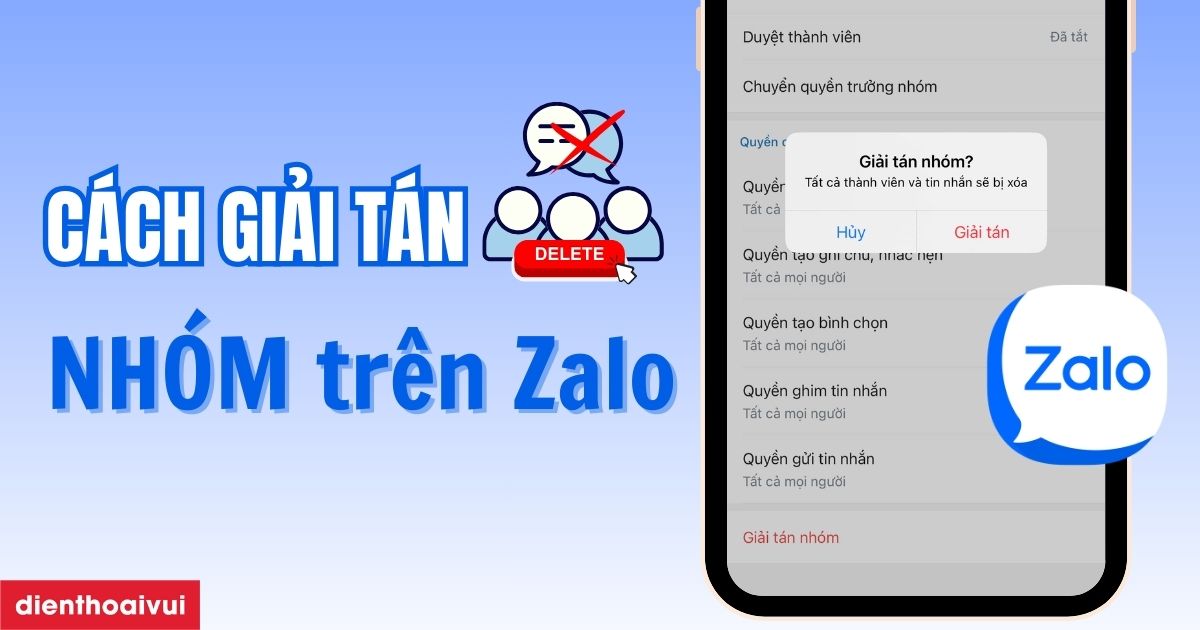 Cach Giai Tan Nhom Zalo Meta Thumbnail