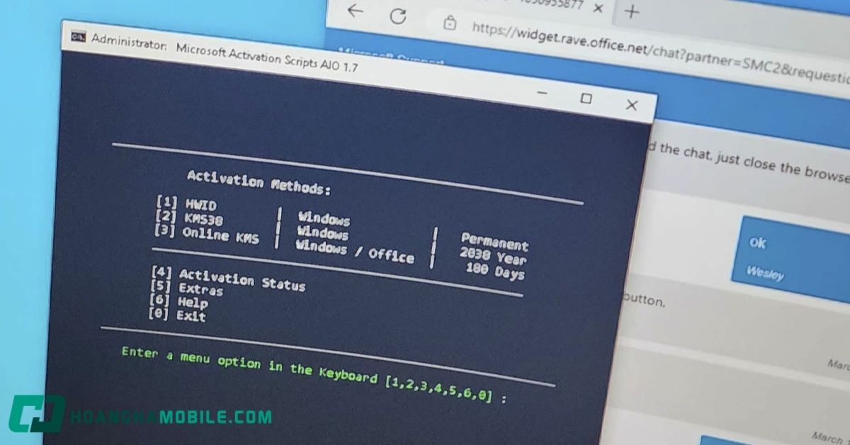 cach kich hoat windows ban quyen chinh hang