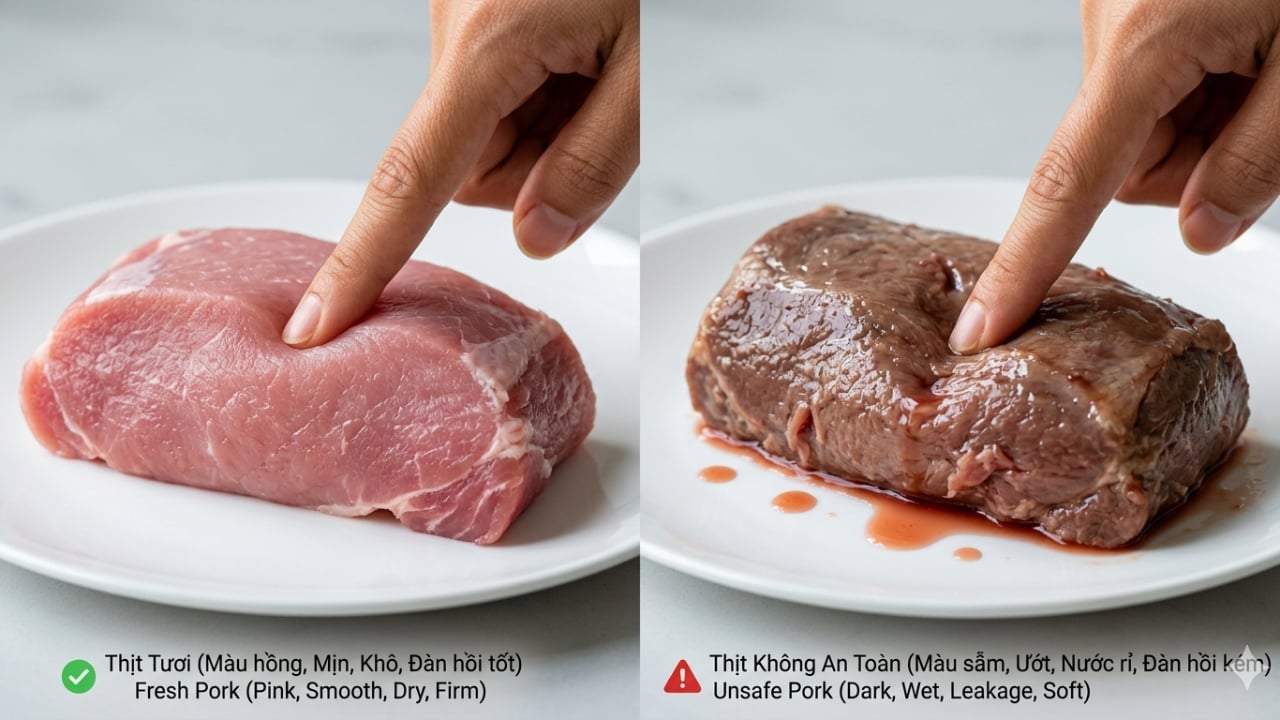 cach nhan biet thit lon ban trong 1 phut di cho khong lo ruoc benh ve nha 133139