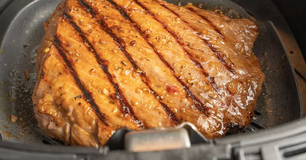 cach uop thit nuong noi chien khong dau