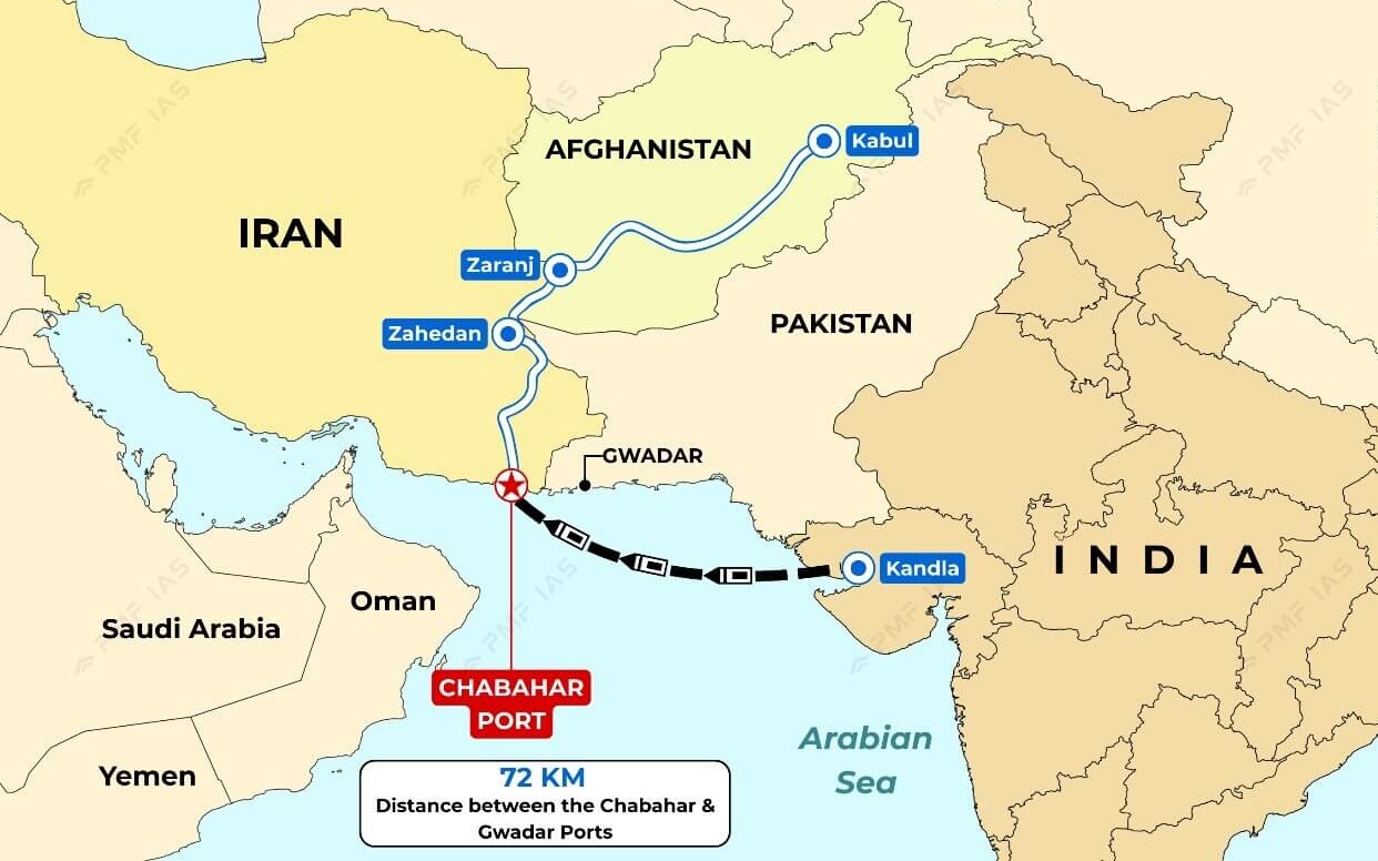 cang Iran Chabahar eo bien Hormuz vinh Oman bien Arabia vinh Ba Tu pmf ias