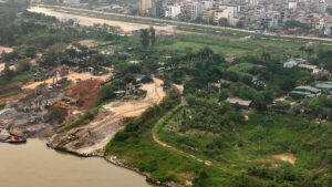 Hiện trạng khu đất 20ha xây công viên đầu tiên tại Trục Đại lộ cảnh quan sông Hồng 1 canh quan 1