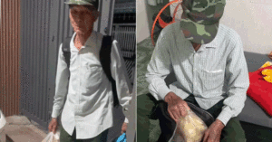 cha 70 tuoi o dong nai mang ba lo rau trung vuot 200km den tham con gai 2290