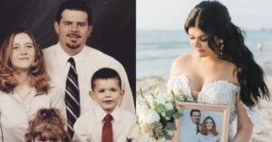 co dau mang theo anh bo me da mat vao le duong gay xuc dong 134