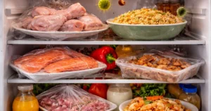 de lan thuc pham song voi do an lien trong tu lanh lam tang rui ro mat an toan thuc pham anh ai 1775