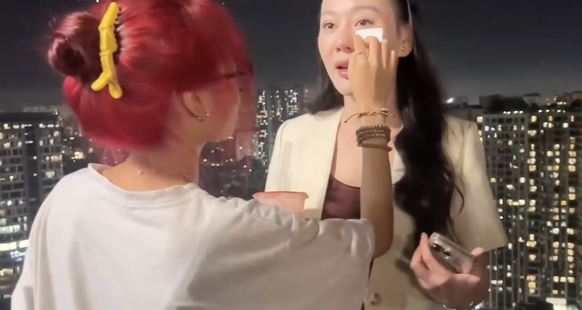 Dien Vien Phuong Oanh Khoc Sung Mat O Hau Truong Tap Phim Gay Bao Tren Vtv 1465