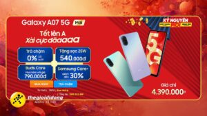 Galaxy A07 5G Giá Chỉ 4.39 Triệu, Kết Nối 5G Thả Ga, Pin Đến 6.000 Mah Trải Nghiệm Cả Ngày Dài Galaxya07639054883640777460