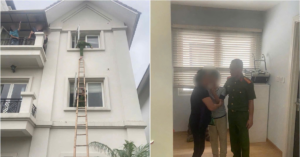 giai cuu chau be 14 tuoi dinh treo ra ban cong tang 3 can biet thu tai ha noi 2146