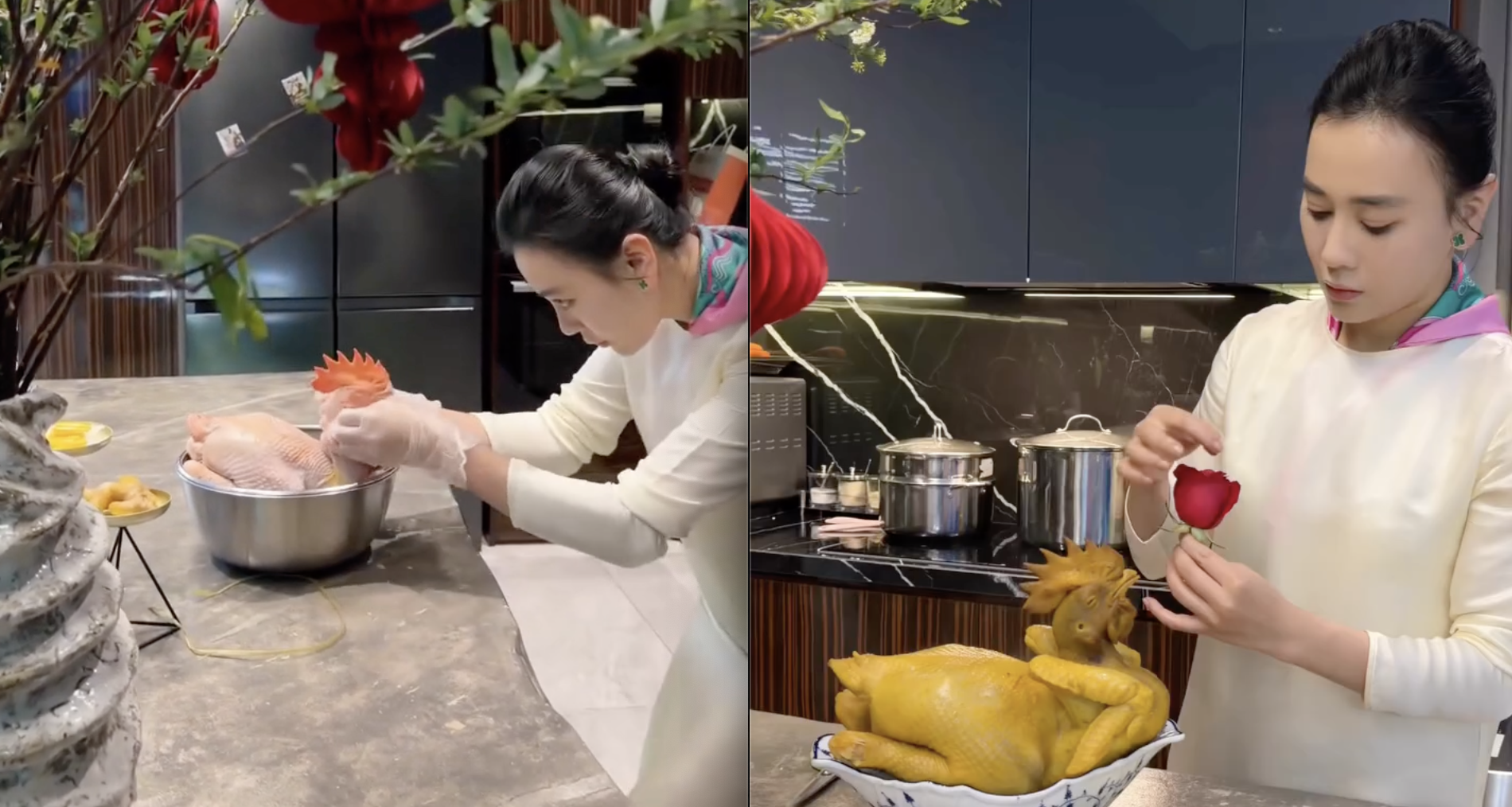 Hinh Anh Dien Vien Phuong Oanh Luoc Ga Do Xoi Trong Can Bep Trieu View Gay Sot A49Ac8E402904221B725C