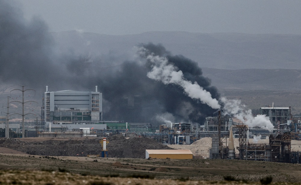 iran tan cong ten lua vao mien nam israel. anh reuters