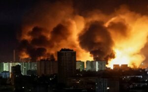 khoi lua Ukraine UAV Nga tap kich Kiev UAV Nga gay no o thu do Ukraine reu