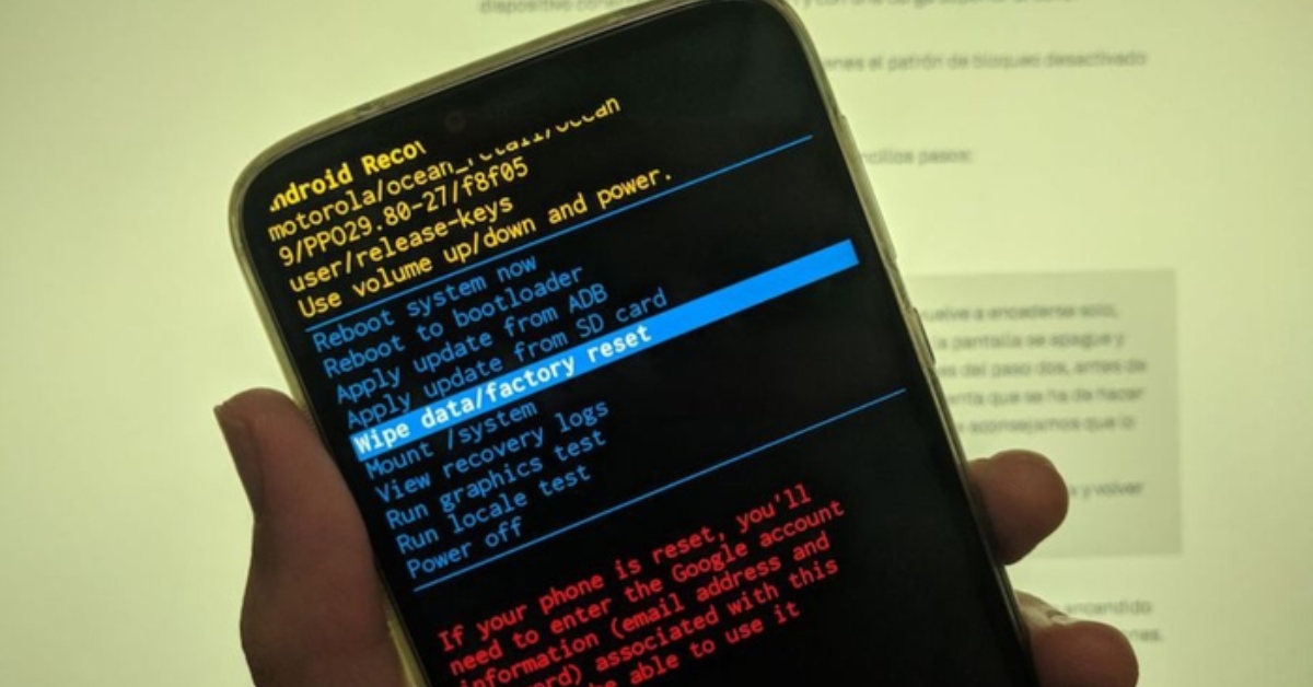 khoi phuc cai dat goc samsung