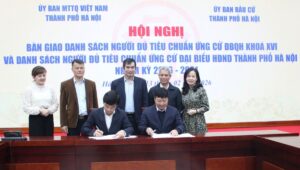 Hà Nội: Bàn Giao Hồ Sơ Người Ứng Cử Đại Biểu Quốc Hội, Hđnd Thành Phố Nhiệm Kỳ 2026 - 2031 Ky20260213224102