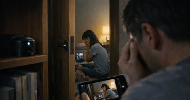 Len Dat Camera Theo Doi Giup Viec Toi Bat Khoc Khi Biet Su That Sau Canh Cua 148