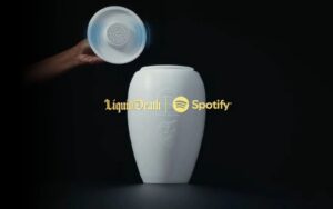 loa bluetooth hinh hu tro cot spotify