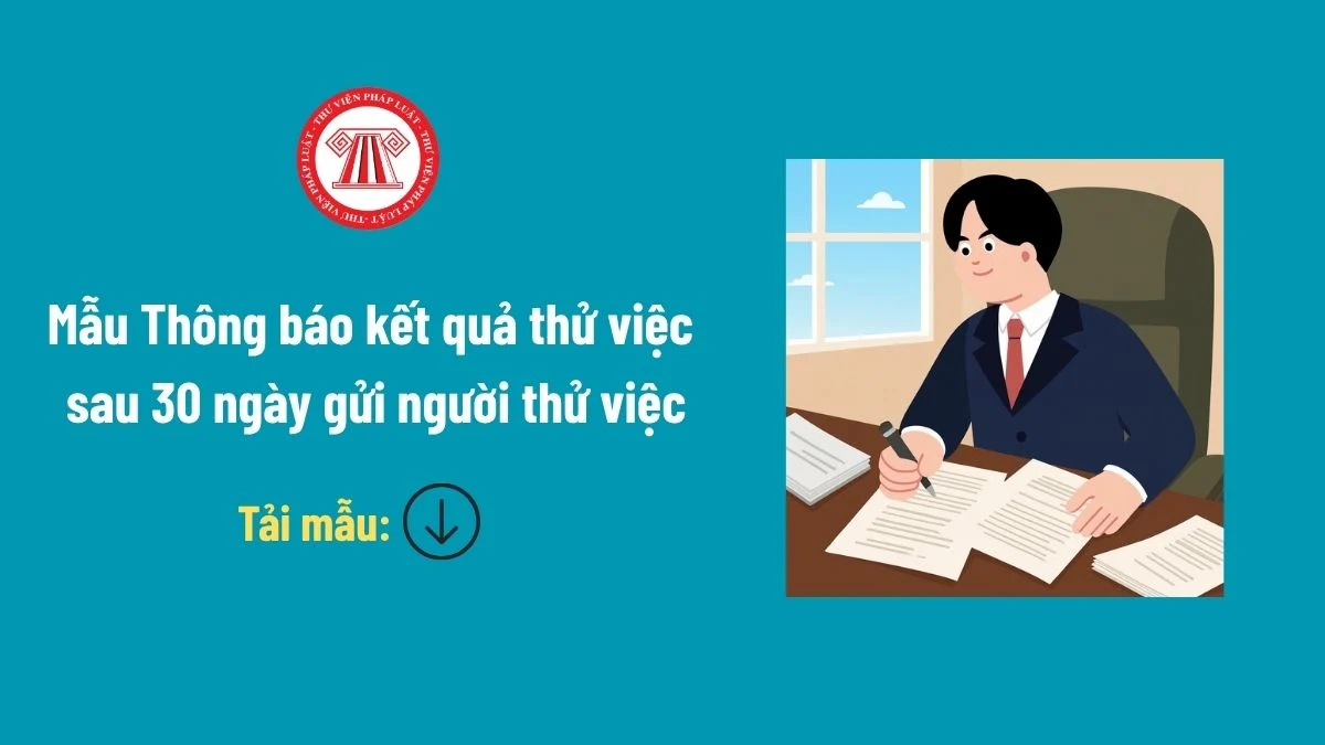 mau thong bao ket qua thu viec sau 30 ngay