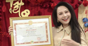 MC Mỹ Lan VTV khoe tin vui vào đúng ngày vía Thần Tài 1 mc my lan nhan bang khen cua tong giam doc vtv dung ngay via than tai 2416