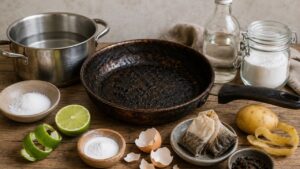 Mẹo làm sạch nồi chảo cháy đen chỉ bằng những thứ dễ có trong bếp 1 meo lam sach noi chao chay den chi bang nhung thu de co trong bep 082141