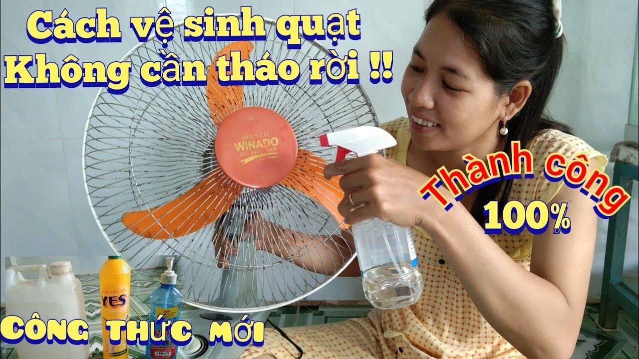 meo lam sach quat dien khong can thao khung bui ban may cung bong het 162129