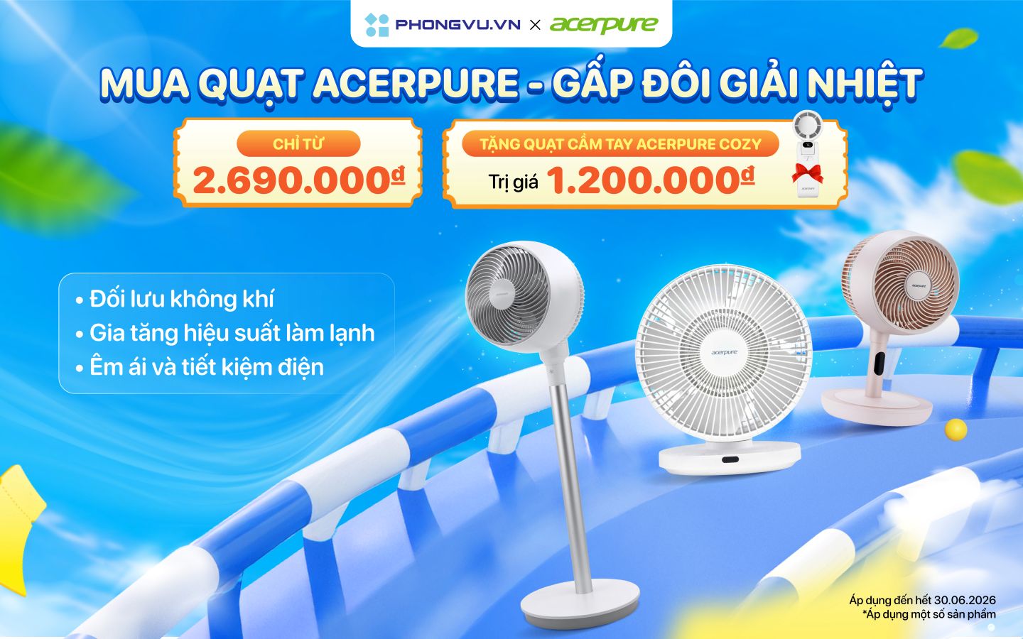 mua quat acerpure gap doi giai nhiet