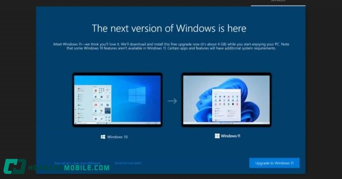 nang cap windows 10 len windows 11 mien phi
