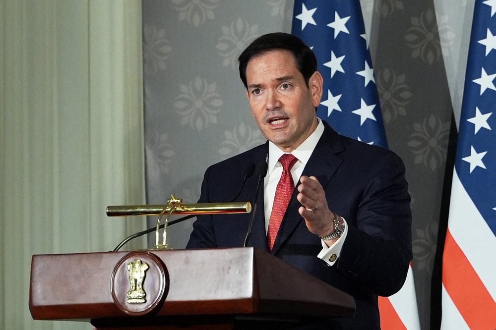 ngoai truong my marco rubio phat bieu voi bao gioi tai jaipur trong chuyen tham chinh thuc toi an do