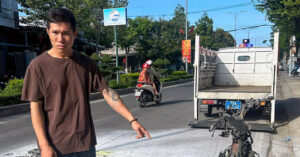 nguoi dan ong cham lua dot xe khi bi csgt phat hien vi pham 599