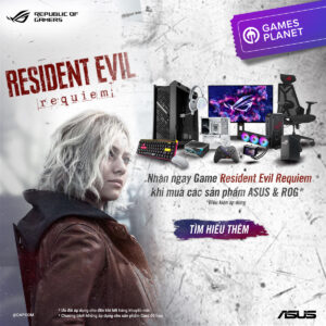 nhan ngay code game resident evil requiem khi mua linh kien asus rog