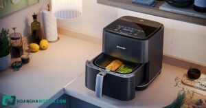 Nồi chiên không dầu Sharp: Lựa chọn thông minh cho bếp gia đình Việt 2 noi chien khong dau sharp