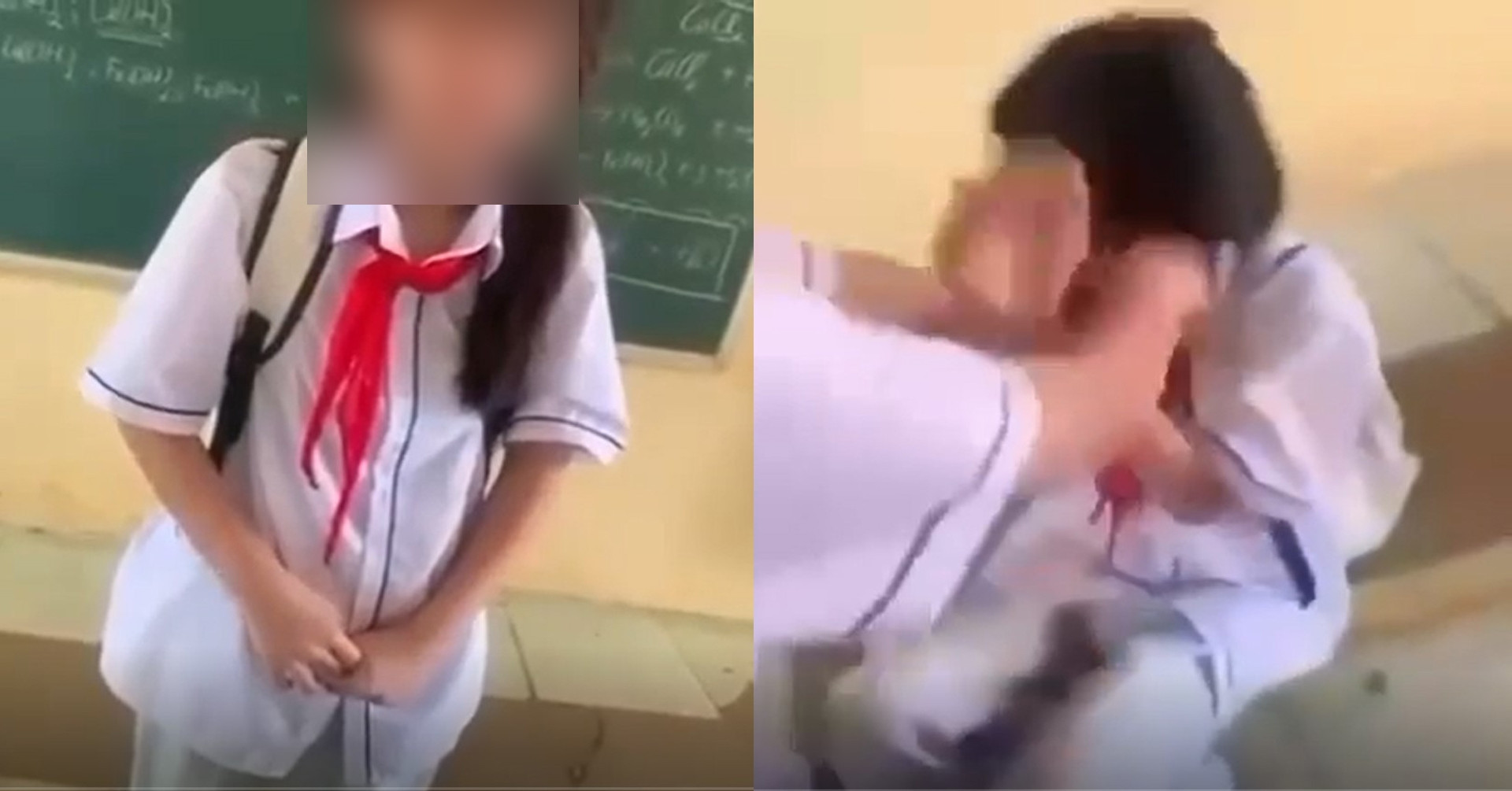 nu sinh o thanh hoa bi nhom ban dung ghe danh vao dau bat coi ao giua lop 2156