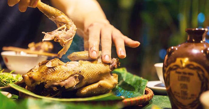 Bật Mí Cách Nướng Gà Bằng Nồi Cơm Điện Ngon Bá Cháy 7 Nuong Ga Bang Noi Com Dien 7