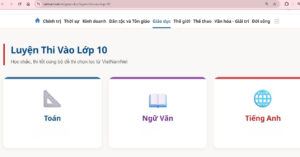 ra mat chuyen trang luyen thi tren vietnamnet 1459