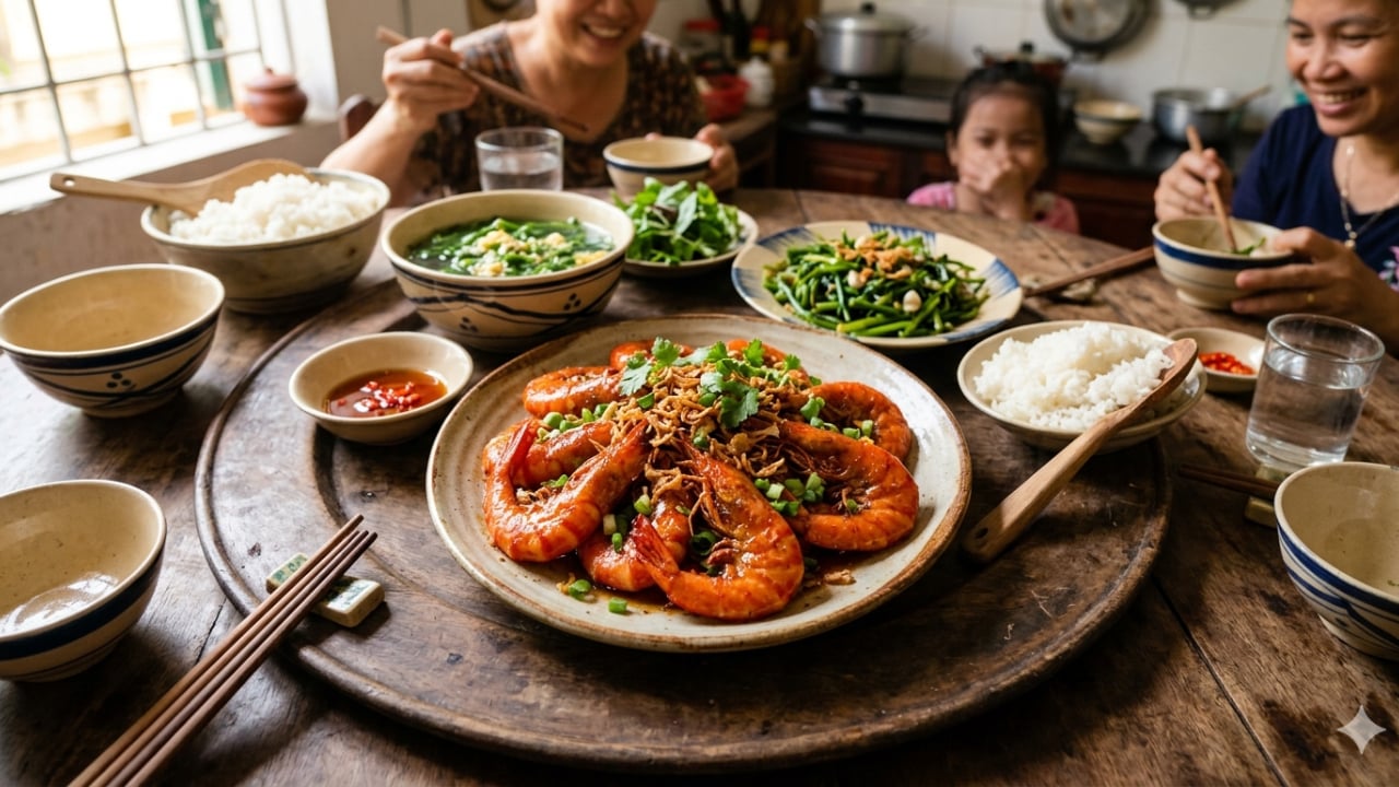 rang tom dung uop nuoc mam tu dau sai mot buoc nho mon an de mem va kem gion 000221