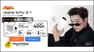 Hotsale Mở Bán Realme 16 5G | Realme 16 Pro 5G: Bộ Quà Đến 4 Triệu, Có Loa Bluetooth Xịn, Tai Nghe Cực Cool, Bảo Hành Đến 2 Năm Realme2639050334577943493