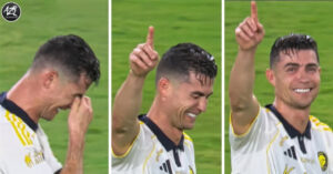 ronaldo bat khoc khi giup al nassr gianh chuc vo dich 225
