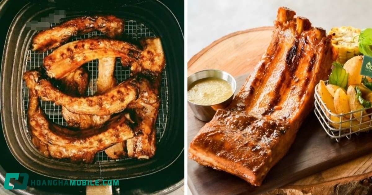 suon nuong noi chien khong dau