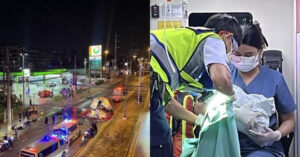 tac duong nguoi phu nu sinh con ngay tai cay xang 763