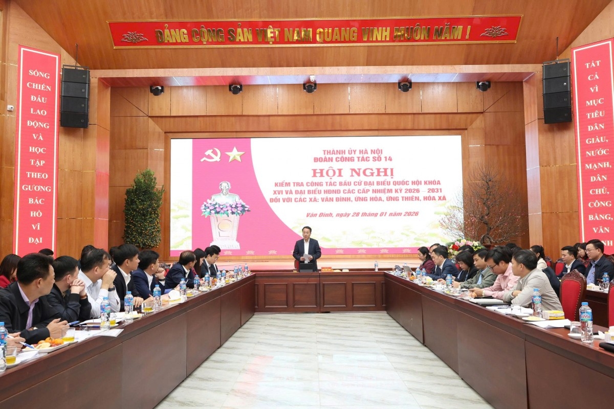 Thanh Uy Ha Noi Kiem Tra Cong Tac Bau Cu Tai Cac Xa Van Dinh Hoa Xa Ung Hoa Va Ung Thien 20260128181