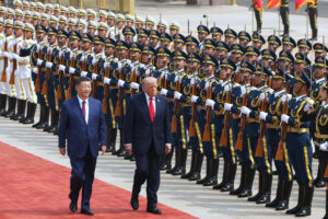 Clip: Chủ tịch Trung Quốc Tập Cận Bình đón Tổng thống Mỹ Donald Trump 1 thuong dinh my trung